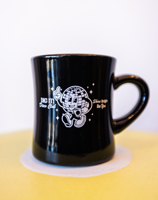 Black Dig It! Diner Mug