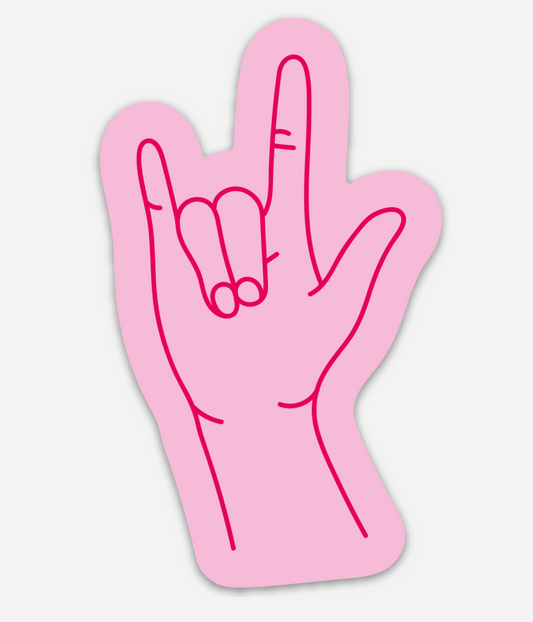 I love you 4" Sticker